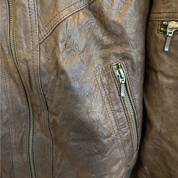 NWT Y2K leather jacket.  Xs - Picture 3 of 9